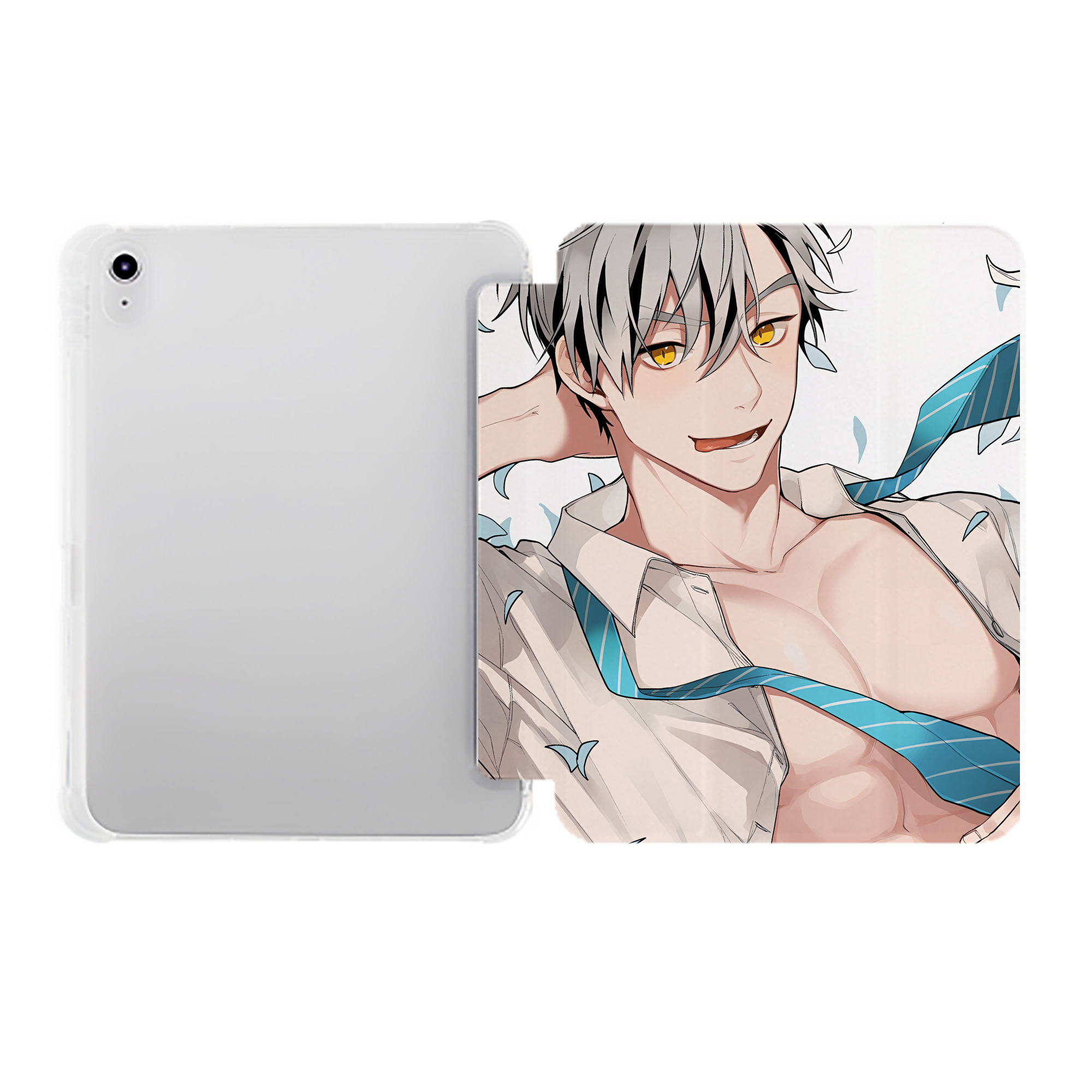 （画像用） ハイキュー!! Haikyu!! IPad ケース ペン収納付き 三つ折りスタンド PUレザー×シリコン 対応機種9.5/10.5/10.9インチ